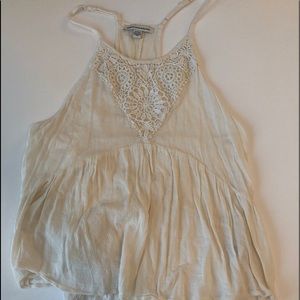 American Eagle Razor back Tank Top, size small, white